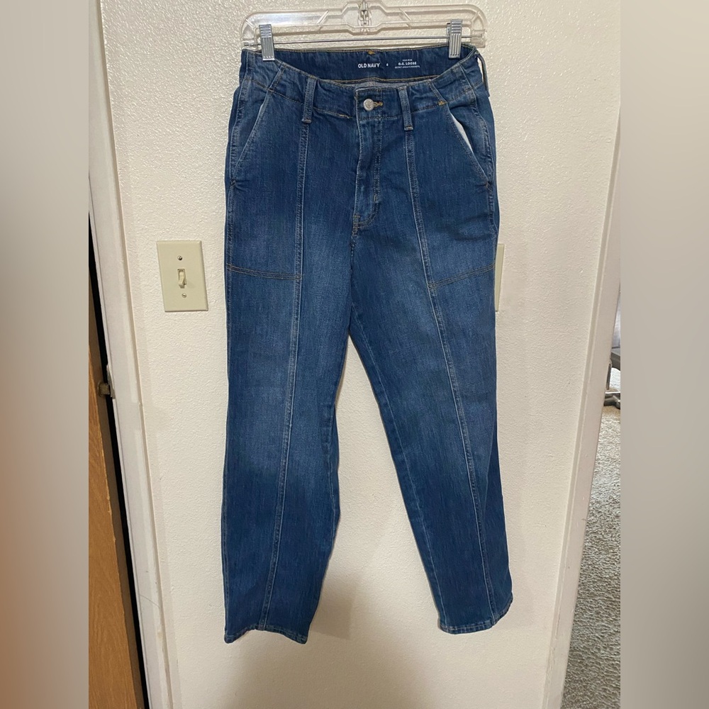 Old Navy Blue Relaxed Jeans Classic Comfort NWOT